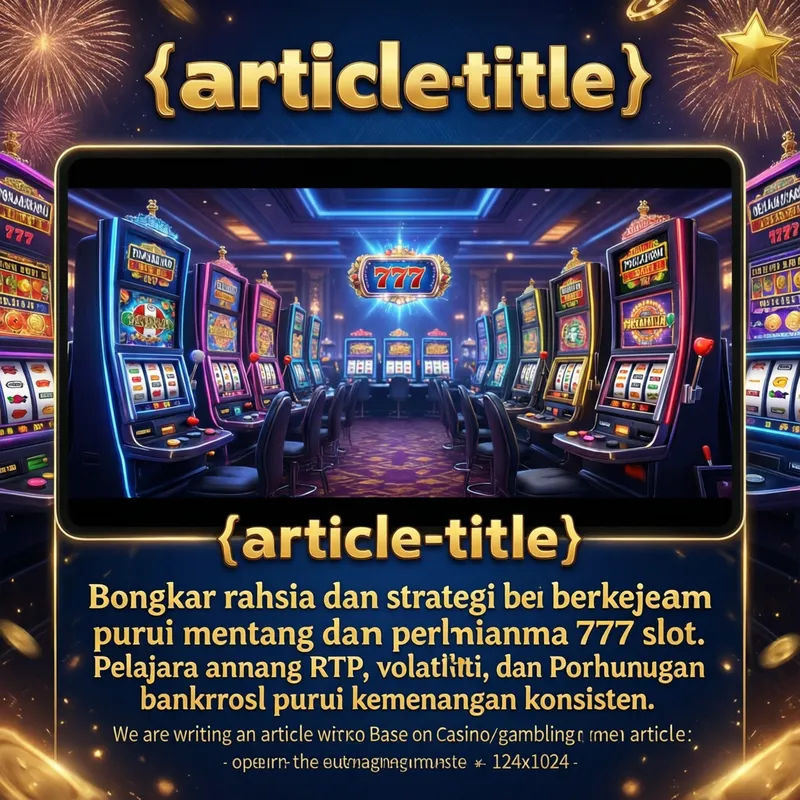 Strategi Menang 777 Slot